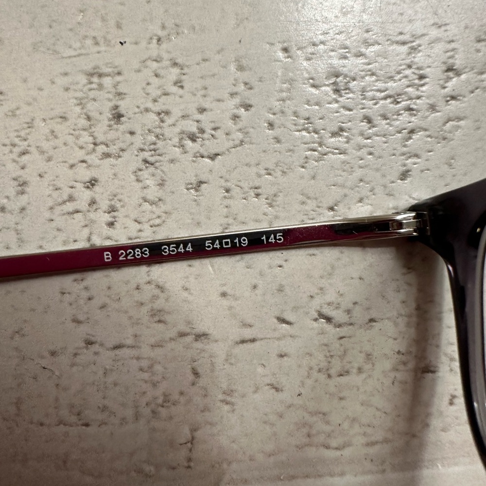 Burberry Black and Red Glasses with Sleek Design